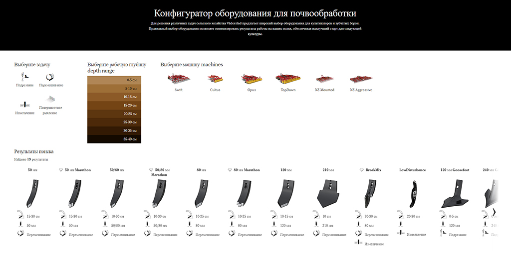 Конфигуратор долот